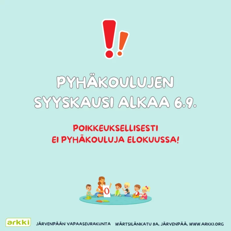 Pyhikset 6.9. alkaen
